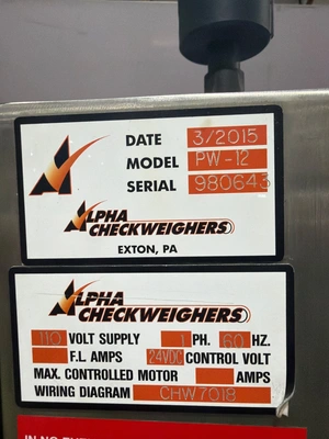 USED 2015 ALPHA CHECKWEIGHERS PW-12