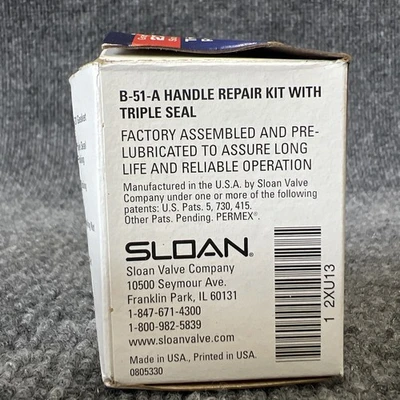New | in-Stock Sloan 2XU13 Valves/Fittings California US | Davliegogo LLC #1724034