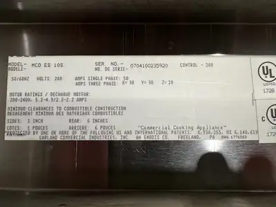 Used Garland Used Garland MCO-ES-10S Standard Depth Full Size Electric Convection Oven 208V 1Ph Electric Ovens Illinois US | Falcon Restaurant Supply #1373556