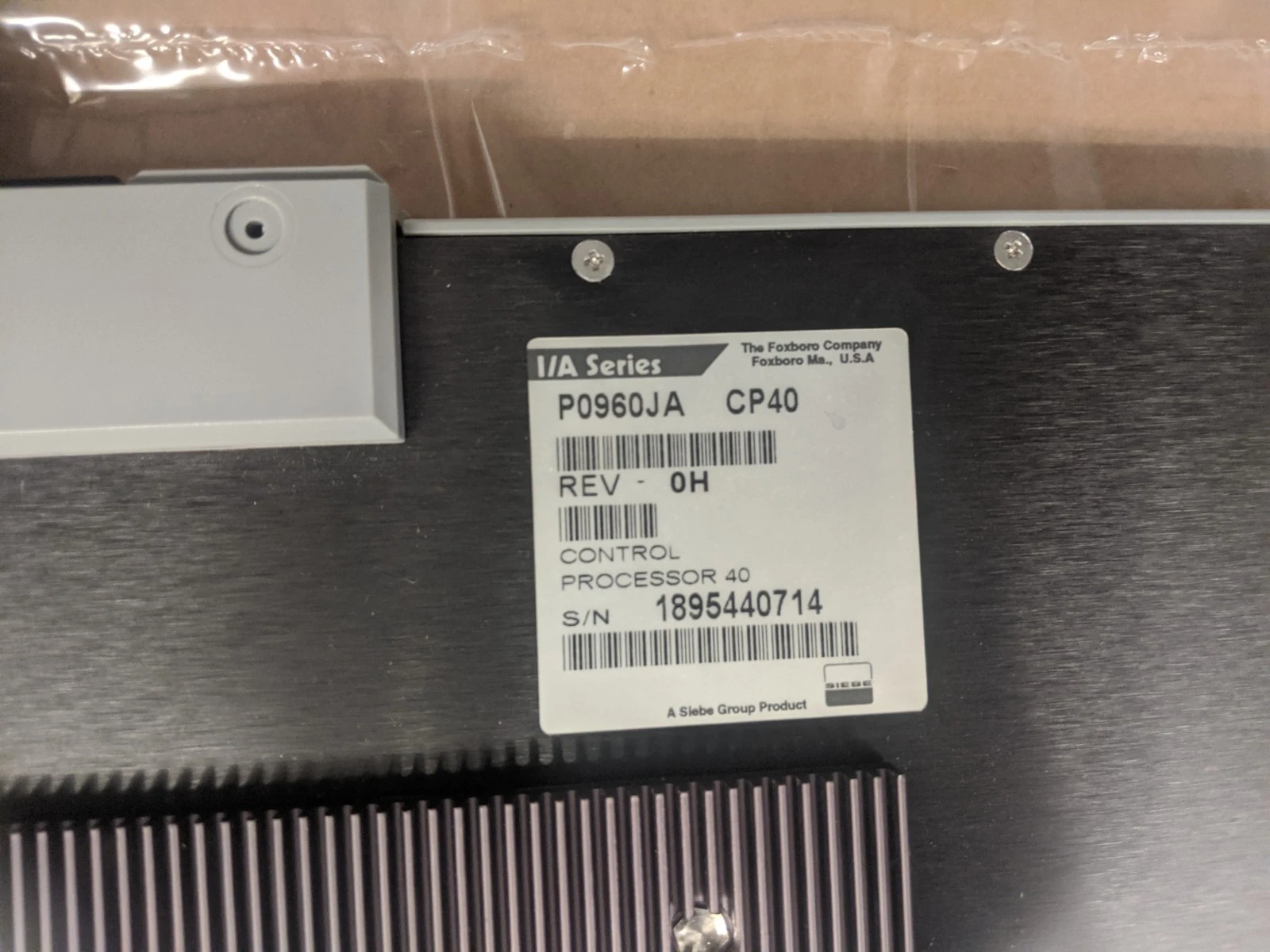 Foxboro P0960JA CP40 REV-0H Control Processor
