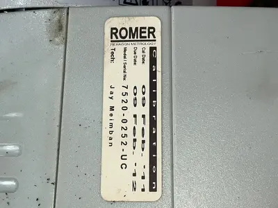 Used 2011 ROMER HEXAGON METROLOGY INC RA7520 Portable Arm Coordinate Measuring Machines Ohio US | HGR 24 #1502538