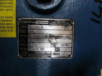 ConeDrive Gearbox HU40-3 Option 51 Dual output shafts speed reducer 5:1