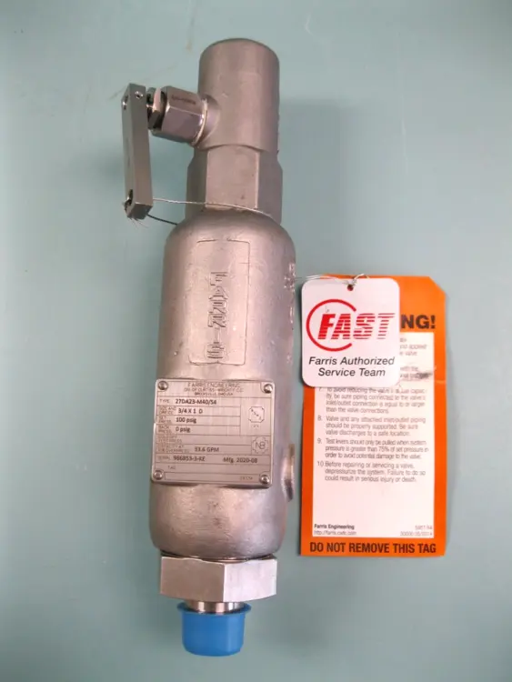 New | in-Stock Farris 27DA23-M40/S4 Valves/Fittings New Hampshire US | Bitter End Trading #1127727
