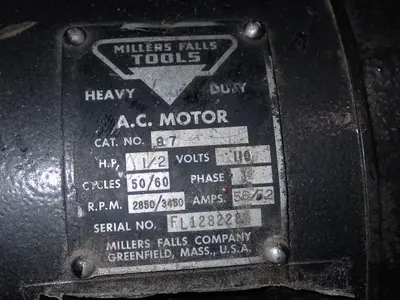USED MILLERS FALLS TOOL 87
