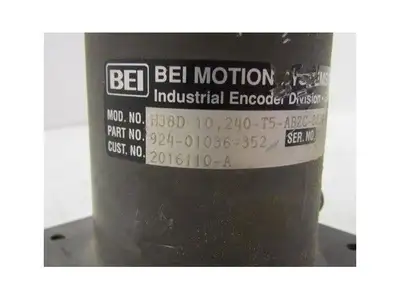 BEI Encoder H38D-10,2240-T5-ABZC-8830-LED-SC-UL-S P/N 924-01036-352
