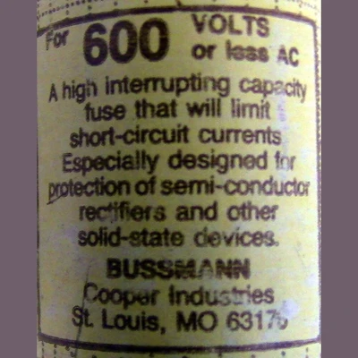 Cooper Bussman 10 Amp KBC Fuse