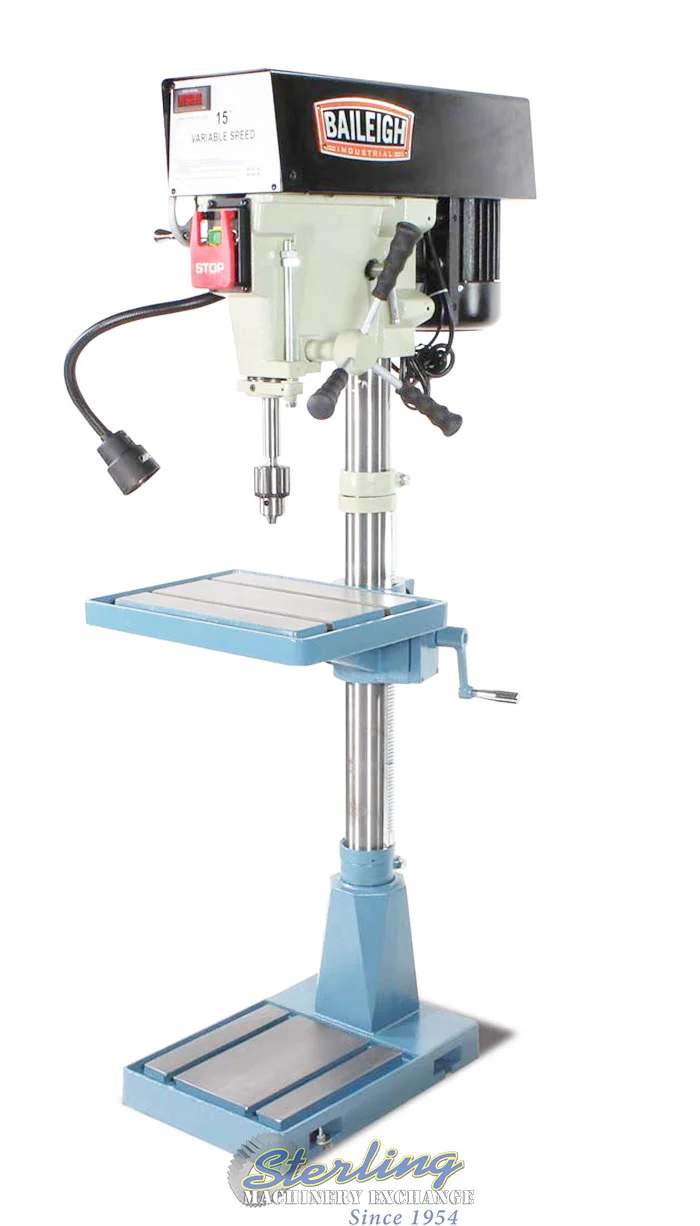 New | in-Stock BAILEIGH DP-15VSF Heavy Duty & Sensitive Single Spindle Drills California US | Sterling Machinery Exchange #1467405