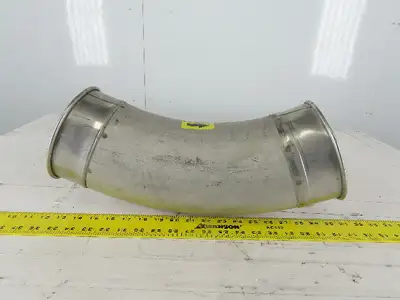 6" Stainless Steel 45° Elbow Rolled Ends Quick Connect