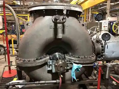 4500 kw elliott steam turbine generator
