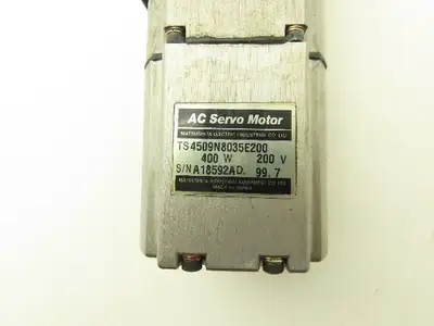 Matsushita TS 4509N8035E200 AC Servo Motor 400W 200VAC W/Encoder
