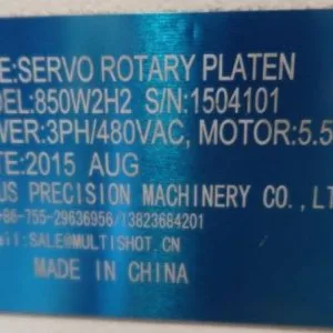 USED 2014 MOLD MASTER E-MULTI EM2-80-22