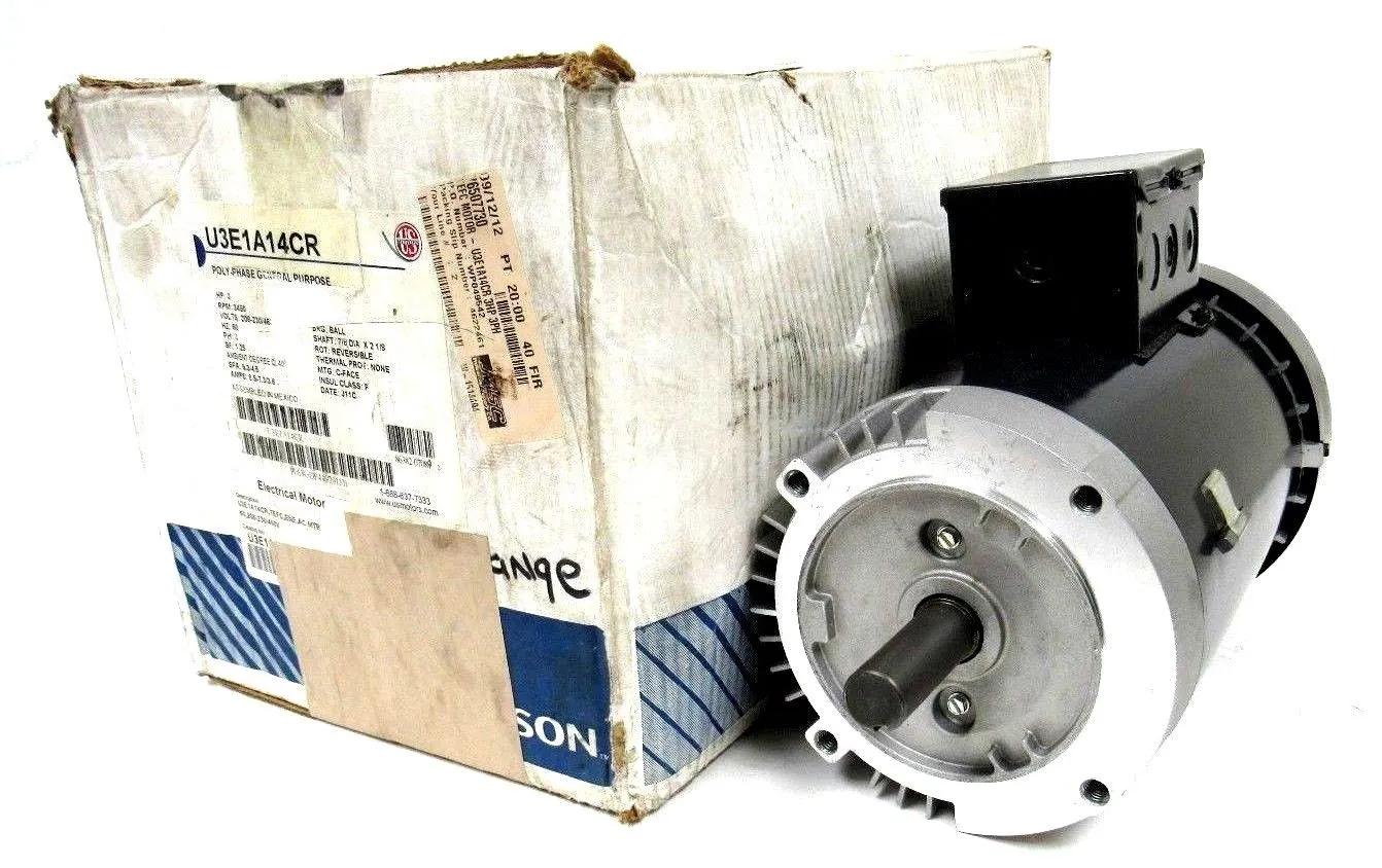 NEW US MOTORS U3E1A14CR MOTOR 3HP 3450 RPM P63GDP-4497