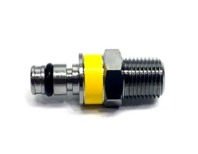 FT-MC24-02-K2 | Omega  Chrome-Plated Brass Quick Coupling Insert, Yellow, 1/8" NPT - New