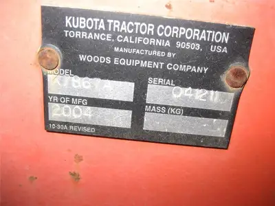 New | in-Stock 2004 KUBOTA K7867 Misc Construction Attachements New York US | Abele Tractor #1343192