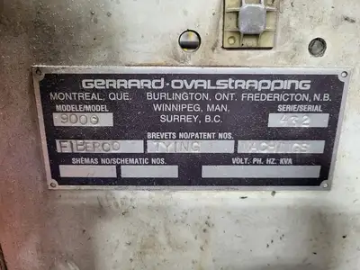 Used GERRARD OVALSTRAPPING 9000 Processing (misc) British Columbia CA | Lenmark #279646