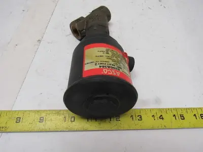 Asco 8290A384 Normally Closed Entry Under the Disc Angle Body Piston Valve 1/2"