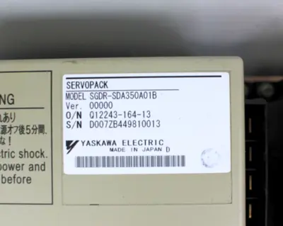 USED YASKAWA ELECTRIC SGDR-SDA350A01B