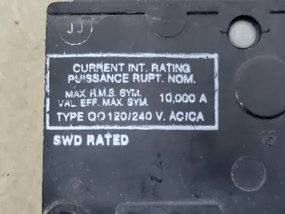 20 Amp, 1 Pole, 120/240 volts Circuit Breaker QO120