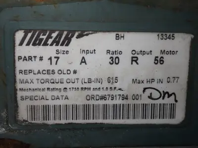 USED TIGEAR 17A30R56