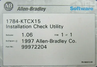 USED ALLEN BRADLEY 1784-KTCX15 INTERFACE CARD SER B 96281775 1784KTCX15