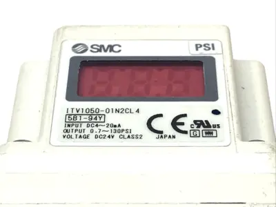 Used SMC Electro-Pneumatic Regulator1/4" NPT Ports Air Pressure Regulators Michigan US | Maverick Industrial Sales #1389696