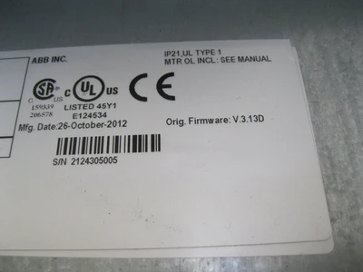 USED ABB ACH550-UH-125A-4