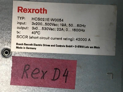 USED REXTROTH HCS02 1E – W0054-A-03-NNNN