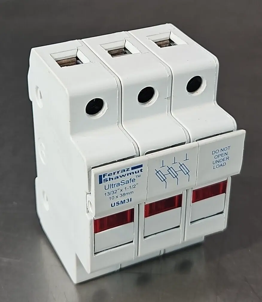 Ferraz Shawmut USM3I 3 Pole Fuse Holder 600V 30A loc4D34
