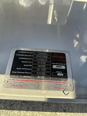 USED 2020 FLOWSERVE LPHR 25007 AB AHF 4B 4