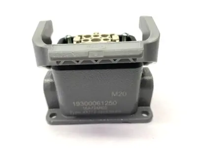 Used HARTING Female Insert Han E 06 Pos. 16A w/ 19300061250 Housing Misc Electrical & Power Parts Michigan US | Maverick Industrial Sales #1423213