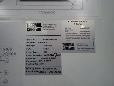 Used AWS THERMAL CARE CP100X Misc Plastics Equipment Ohio US | HGR 24 #900455