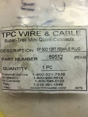 NEW TPC 89512