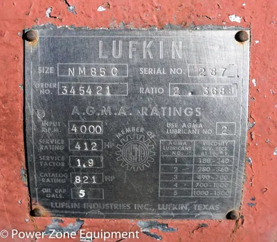 USED LUFKIN NM85C