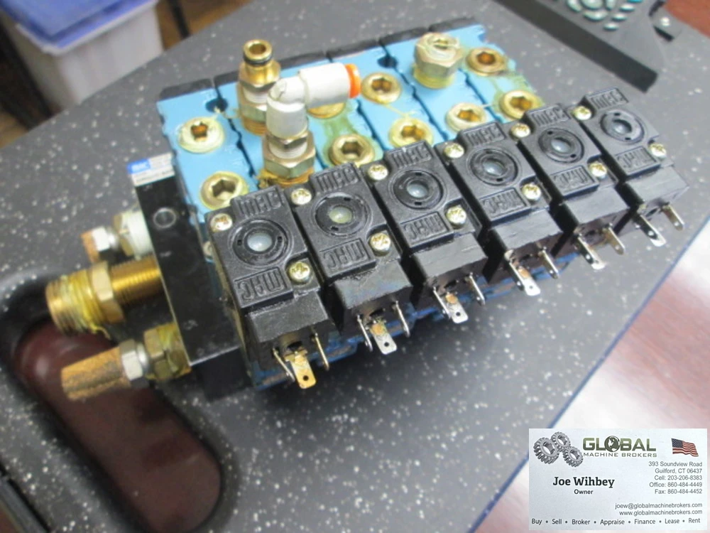 MAC Automation 24 VDC 20-120 Max Psi Solenoid Valve W/Circuit Bar Holder