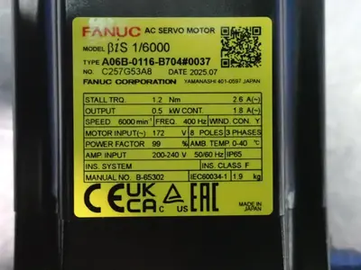 NEW 2025 FANUC A06B0116B704#0037