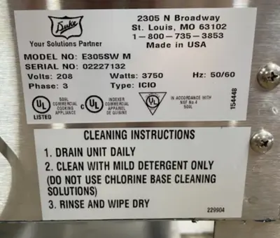 182-0182 Duke E3305SW-M 5-Bay Electric Steam Table