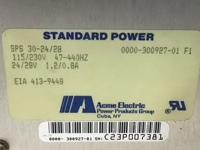 USED ACME ELECTRIC SPS 30-24/28