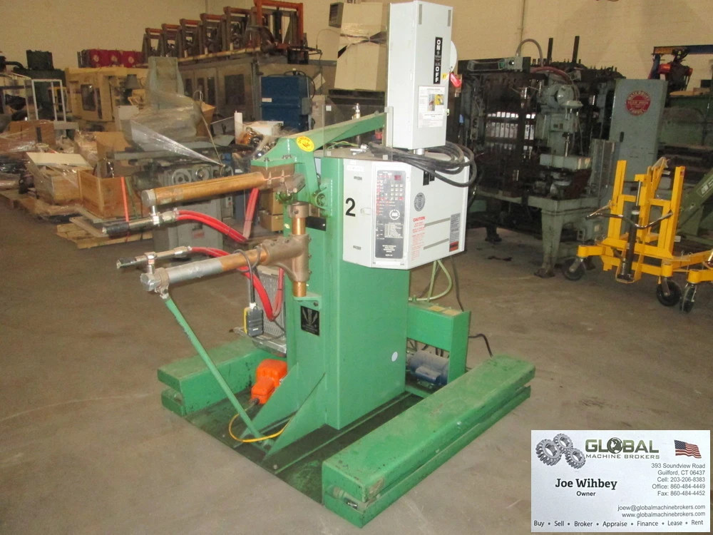Lors Machinery Inc 140AR-DV 220V 1Ph 40Kva Rocker Arm Spot Welder W/Rising Stand