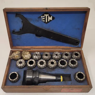 ETM ER40 Collet Chuck Set Tooling & Accessories, Tooling | Machinery Central (1)