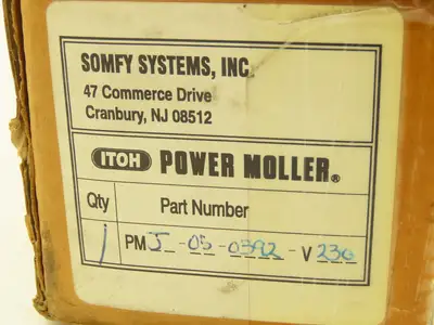 Itoh Power Moller Motorized Conveyor Roller 1.9" Dia 392mm 230VAC 3Ph 5m/min
