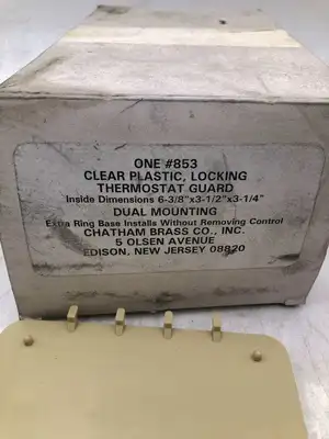 Chatham Brass Clear Plastic Locking Thermostat Guard 6-3/8″X3-1/2″X3-1/4″ NIB (LOT OF 2)