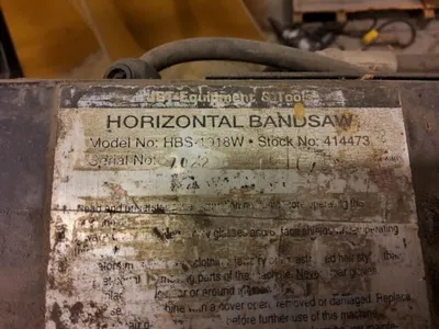 Used JET EQUIPMENT & TOOLS HBS1018W Horizontal Band Saws Ohio US | HGR 24 #862713