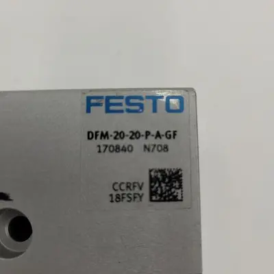 Used FESTO FESTO PNEUMATIC CYLINDER DFM-20-20-P-A-GF / 170840 N708 Pneumatic Cylinders | ND Industrial Surplus #1218523