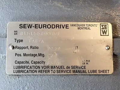 USED SEW-EURODRIVE DRN90S4/FG/RI