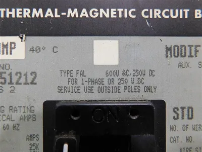 USED SQUARE D FAL360151212