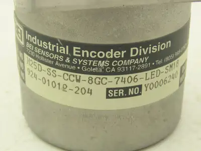 BEI Technologies H25D-SS-CCW-8GC-7406-LED-SM18 Rotary Encoder 10-Pin 5-24VDC