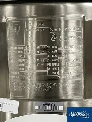 USED ITT 125 Liter Integrated Biosystems Cryovessel, 316L S/S, 50/65#