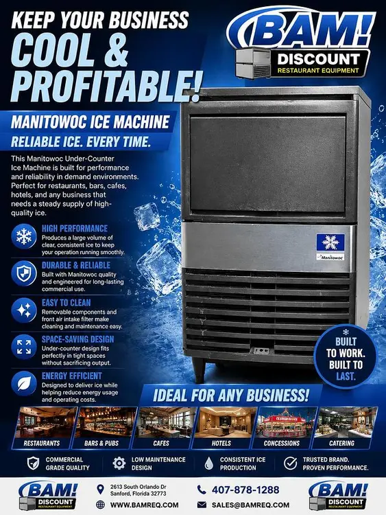 Used MANITOWOC QM30A Ice Machines Florida US | BAM Discount Restaurant Equipment #1230600
