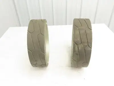 Camso 94012810 Solid Tire And 5 Bolt Rim 323X100 Removed From JLG 10MSP Lot of 2