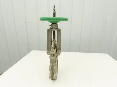 Tyco Rovalve S17D04-MH-X 4" Stainless Knife Gate Valve Rising Stem 150 PSI